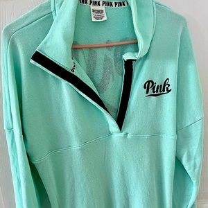 VS PINK snap button quarter pull over